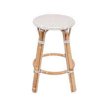 Load image into Gallery viewer, Bar Stools - Sorrento Rattan Bar Stool Backless Grey 66cm