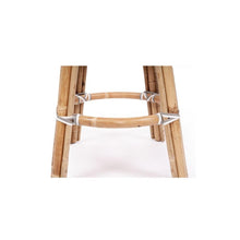 Load image into Gallery viewer, Bar Stools - Sorrento Rattan Bar Stool Backless Grey 66cm