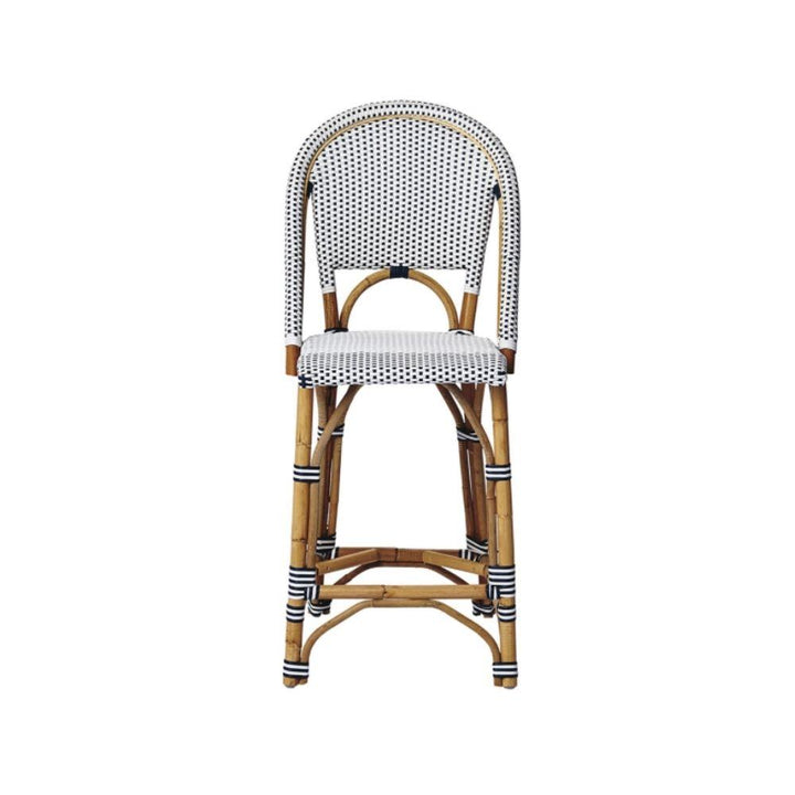 Bar Stools - Sorrento Rattan Bar Stool Navy 67cm