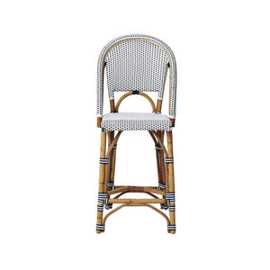 Bar Stools - Sorrento Rattan Bar Stool Navy 67cm