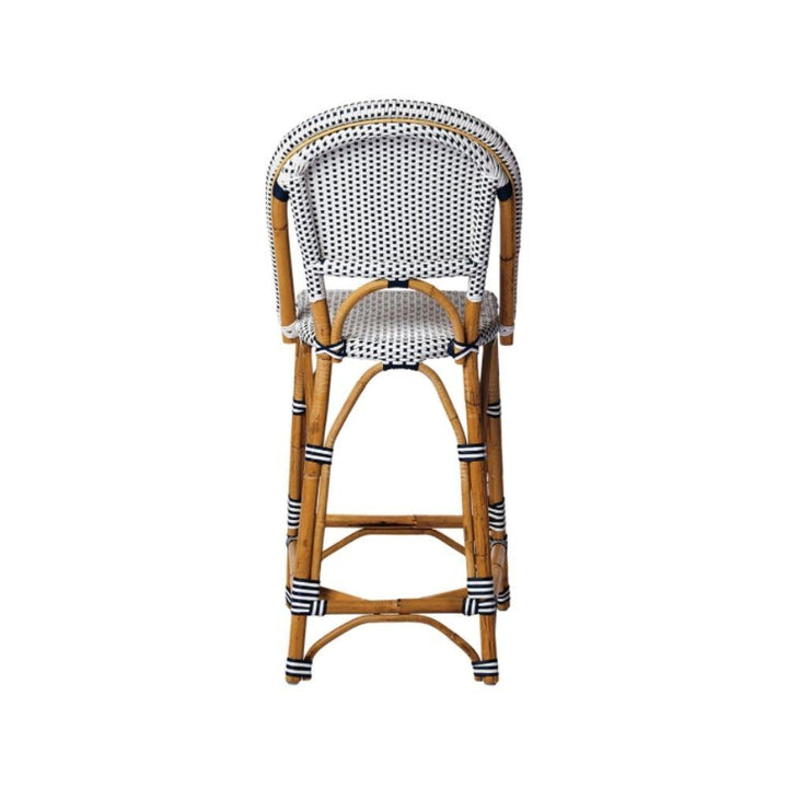 Bar Stools - Sorrento Rattan Bar Stool Navy 67cm