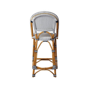 Bar Stools - Sorrento Rattan Bar Stool Navy 67cm