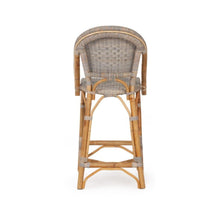 Load image into Gallery viewer, Bar Stools - Sorrento Rattan Bar Stool Washed Grey 67cm