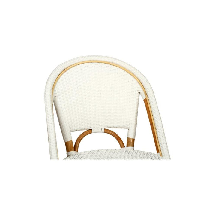 Bar Stools - Sorrento Rattan Bar Stool White 67cm