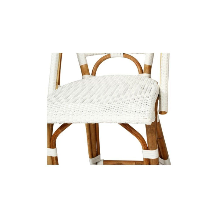 Bar Stools - Sorrento Rattan Bar Stool White 67cm