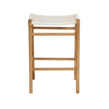 Load image into Gallery viewer, Bar Stools - Zen Wooden Bar Stool Backless White 68cm
