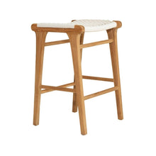 Load image into Gallery viewer, Bar Stools - Zen Wooden Bar Stool Backless White 68cm