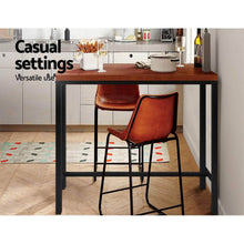 Load image into Gallery viewer, Bar Tables - Alex Industrial Bar Table Wood 103cm