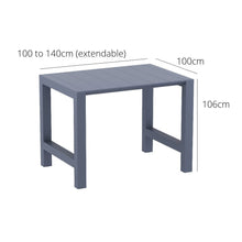Load image into Gallery viewer, Outdoor Bar Table Sets - Chicago + Aero Outdoor Bar Set (5 Piece) Anthracite
