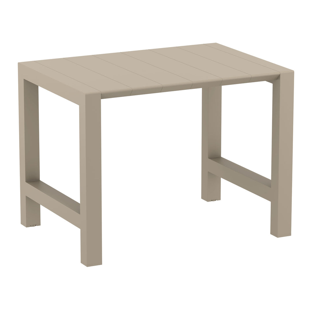 Outdoor Bar Table Sets - Chicago + Aero Outdoor Bar Set (5 Piece) Taupe