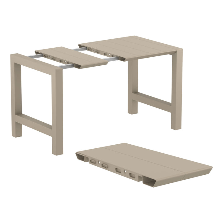 Outdoor Bar Table Sets - Chicago + Aero Outdoor Bar Set (5 Piece) Taupe