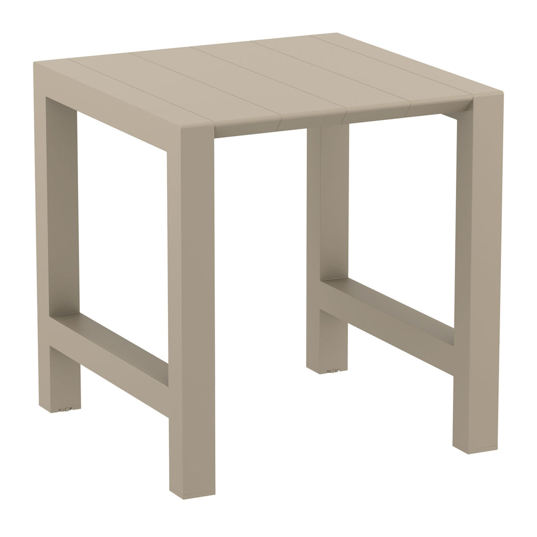 Outdoor Bar Table Sets - Chicago + Aero Outdoor Bar Set (5 Piece) Taupe