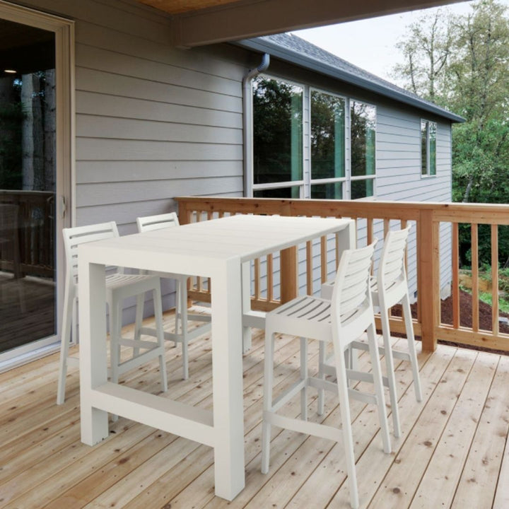 Bar Tables - Chicago Outdoor Bar Table White 106cm