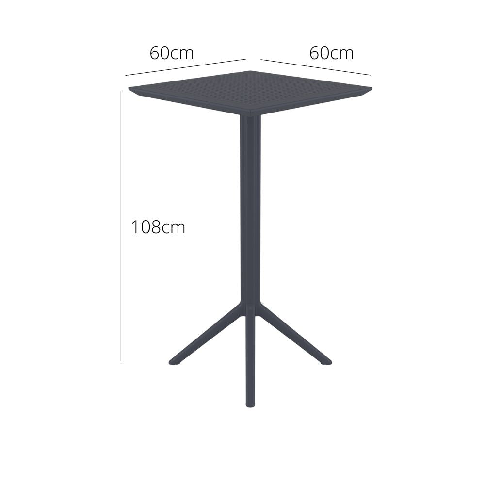 Bar Tables - Mika + Aero Outdoor Bar Set Anthracite 3 Piece