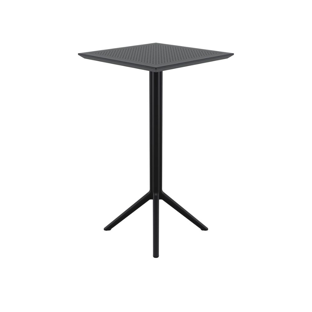 Bar Tables - Mika + Aero Outdoor Bar Set Black 3 Piece