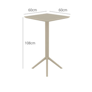 Bar Tables - Mika + Aero Outdoor Bar Set Taupe 3 Piece