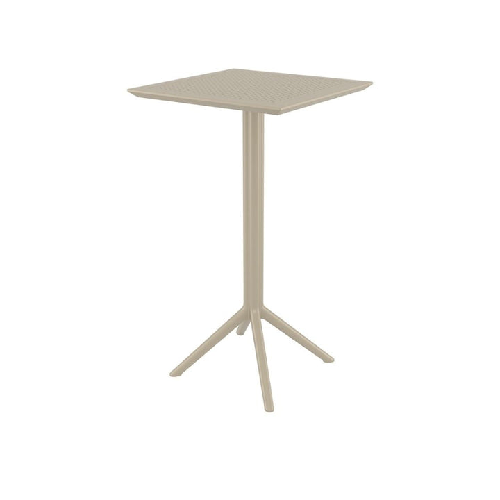 Bar Tables - Mika + Aero Outdoor Bar Set Taupe 3 Piece