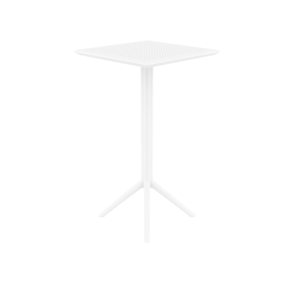 Bar Tables - Mika + Aero Outdoor Bar Set White 3 Piece
