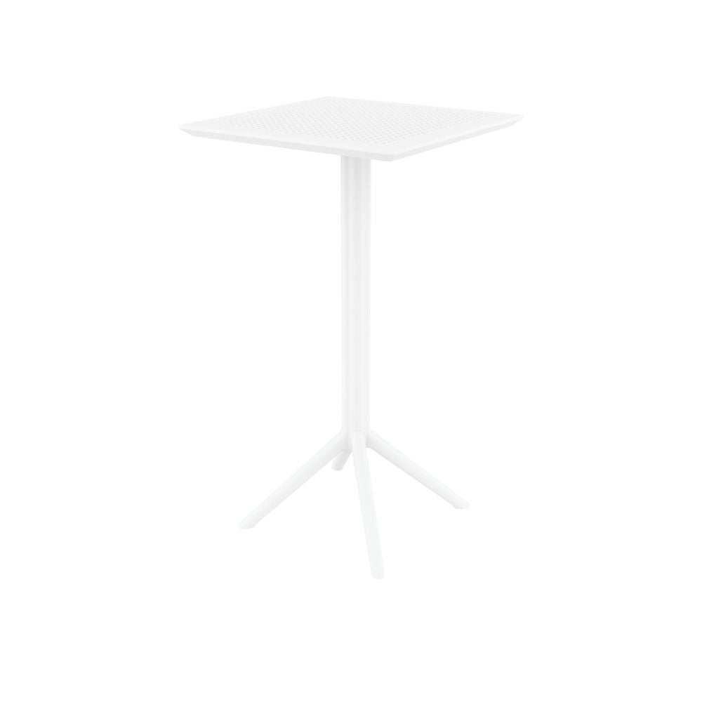 Bar Tables - Mika + Aero Outdoor Bar Set White 3 Piece