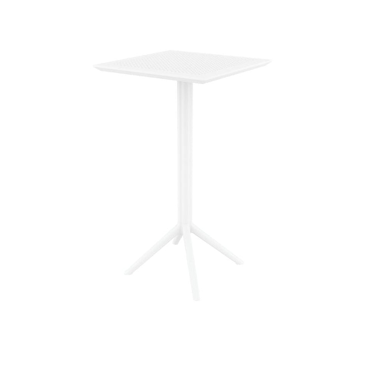 Bar Tables - Mika + Aero Outdoor Bar Set White 3 Piece