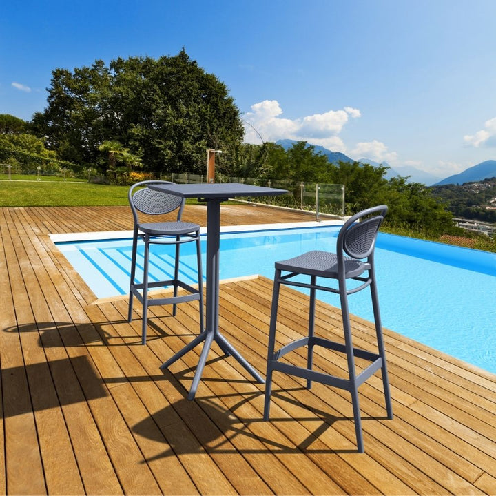 Bar Tables - Mika Outdoor Bar Table Anthracite 108cm