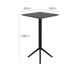 Bar Tables - Mika Outdoor Bar Table Black 108cm