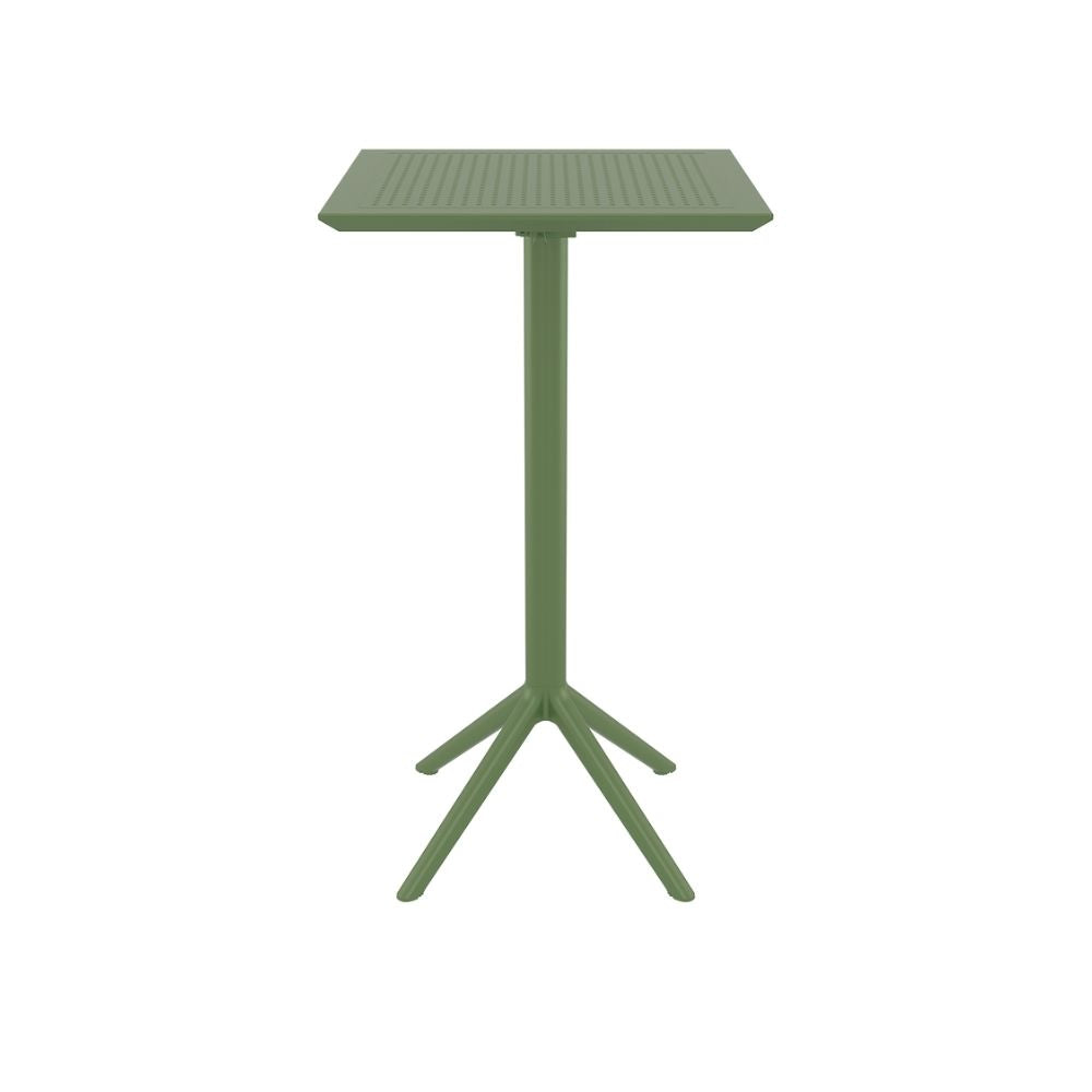 Bar Tables - Mika Outdoor Bar Table Olive Green 108cm