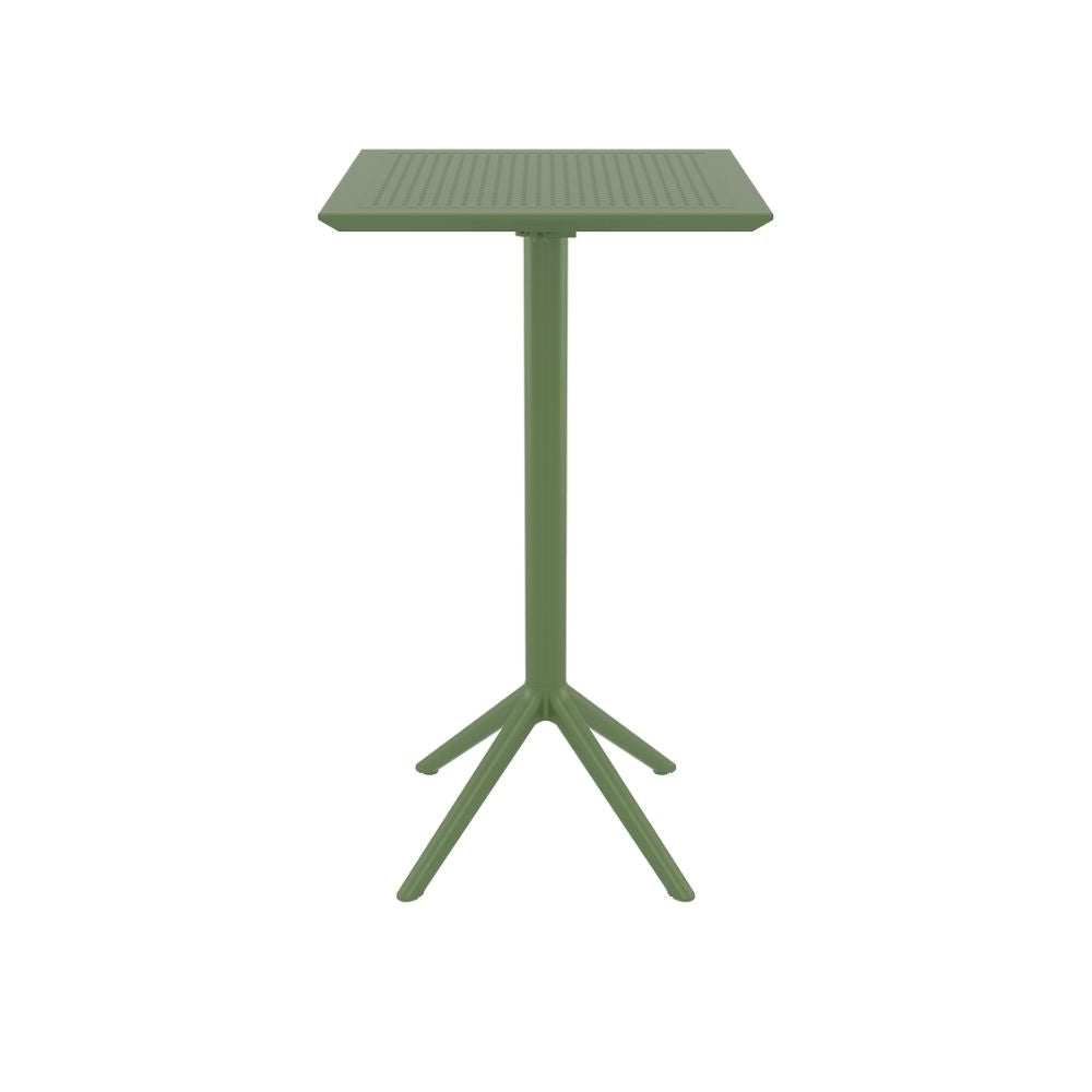 Bar Tables - Mika Outdoor Bar Table Olive Green 108cm