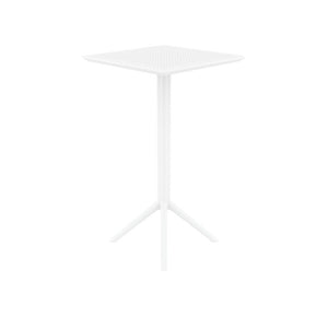 Bar Tables - Mika Outdoor Bar Table White 108cm