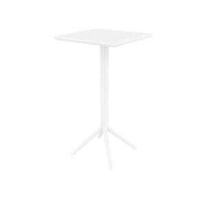 Bar Tables - Mika Outdoor Bar Table White 108cm